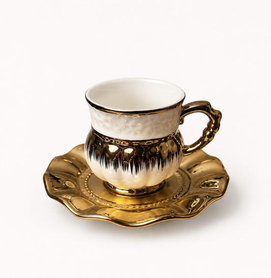 Colorful coffee cup set