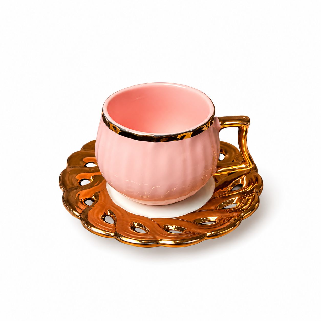 Colorful coffee cup set