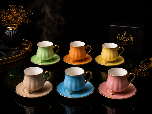 Luxury Colorful Coffee Cup Set