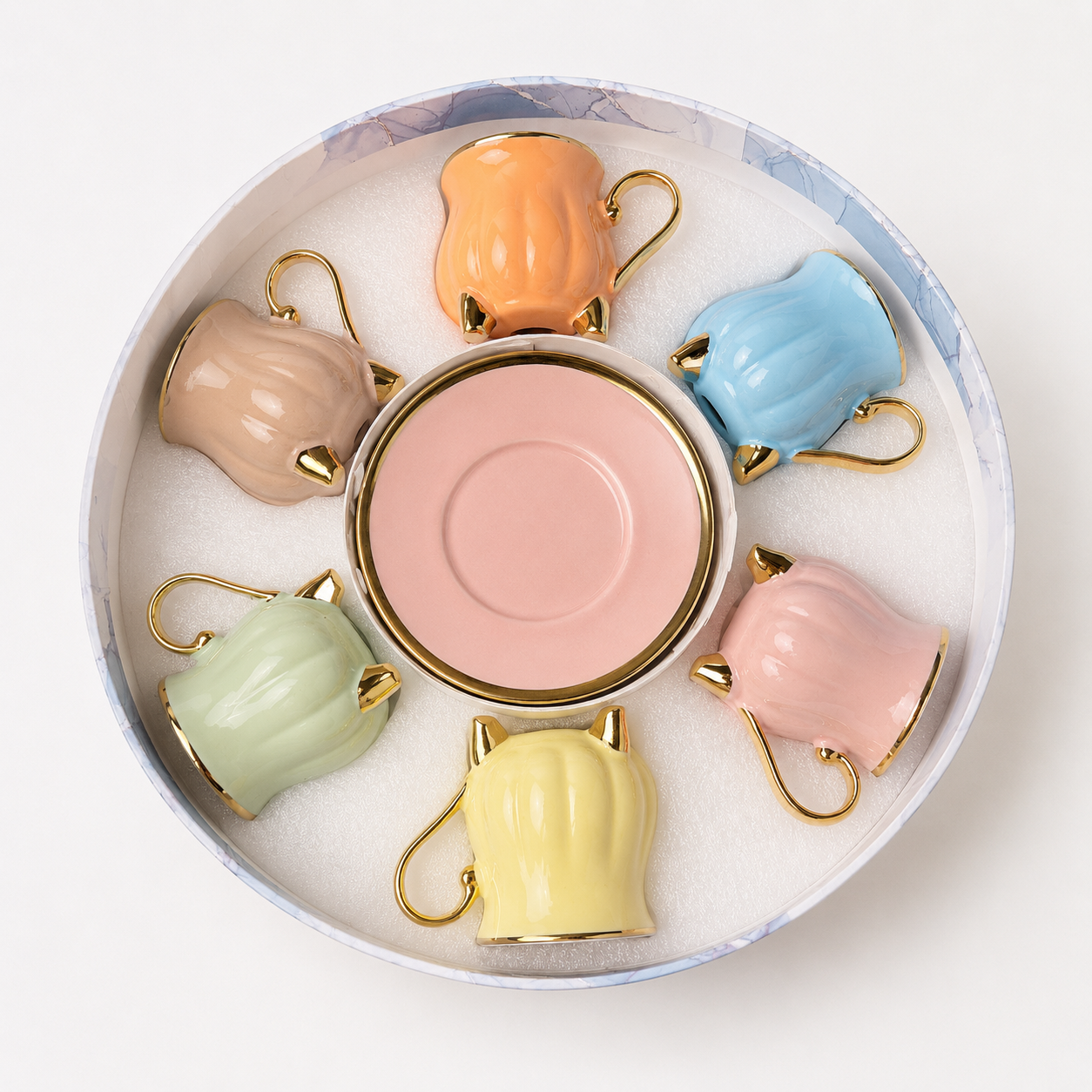 Luxury Colorful Coffee Cup Set