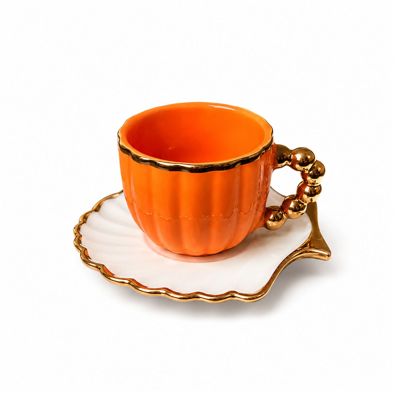 Colorful coffee cup set